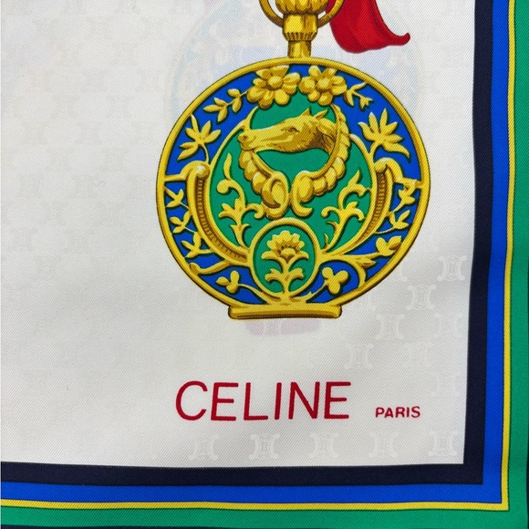 Celine Vintage Paris Jacquard Silk Scarf - Picture 3 of 5